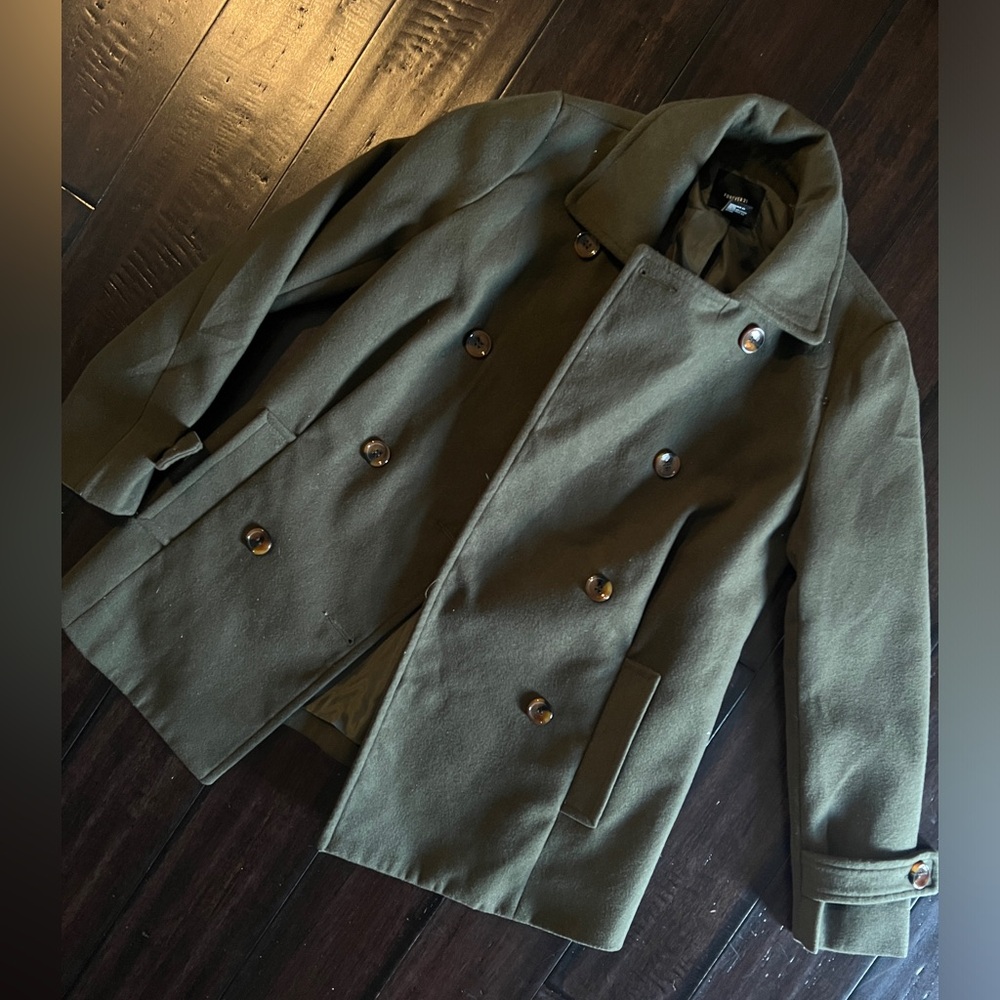 Forever21 size medium peacoat jacket NWOT